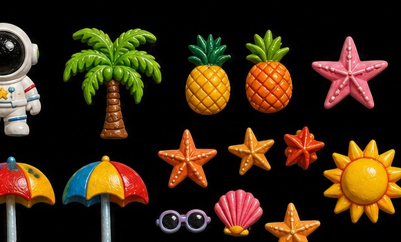 Tropical Escape Kit figurines